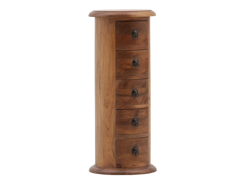 szafka-okrągła-szufladkowa-drewno-akacja-76x32