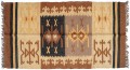 ręcznie-tkany-indyjski-kilim-dywan-beże-brązy