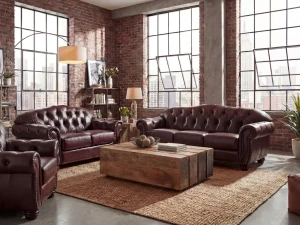    Chesterfield Hereford  1+2+3 antyczna czerwień