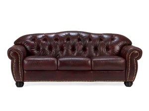 skórzana-sofa-chesterfield-czerwień-antyczna-3-osobowa