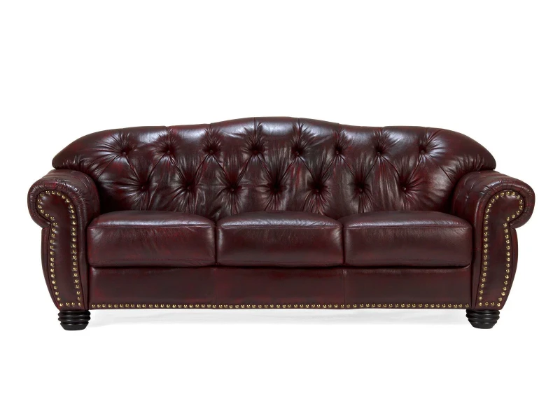 skórzana-sofa-chesterfield-czerwień-antyczna-3-osobowa