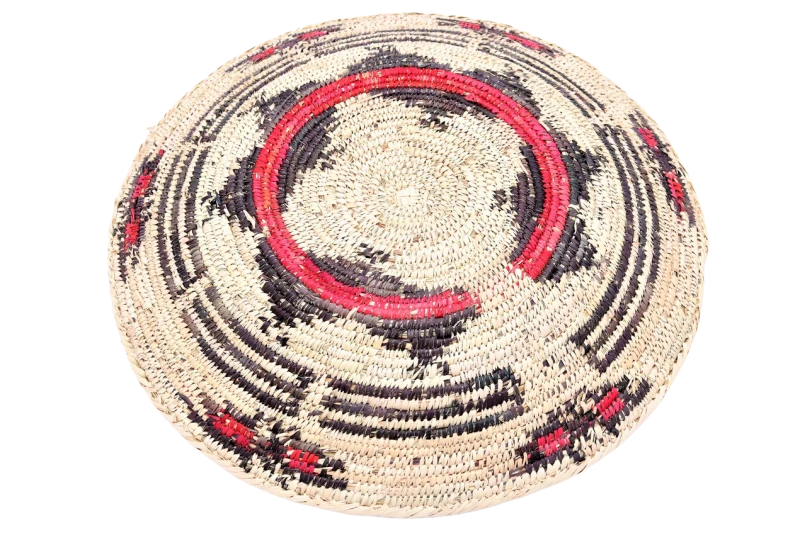 talerz-dekoracja-na-ścianę-beż-czarny-czerwień