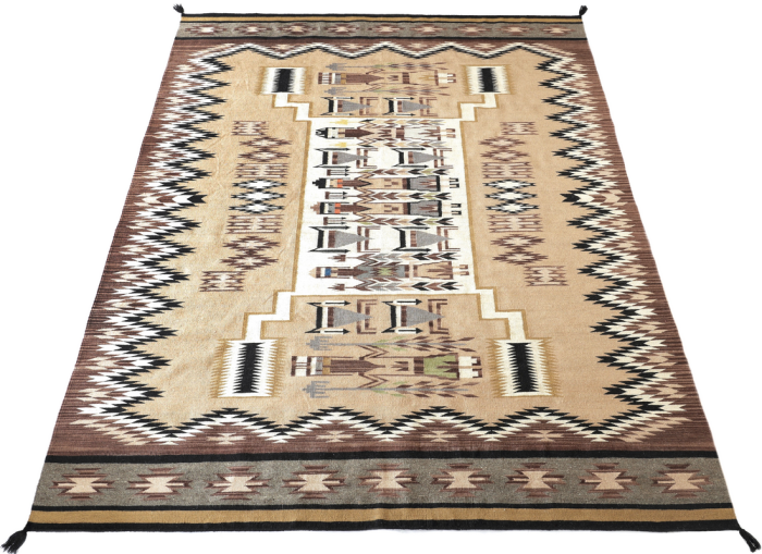 wielki-dywan-wełniany-ręcznie-tkany-beżowy-etno-boho