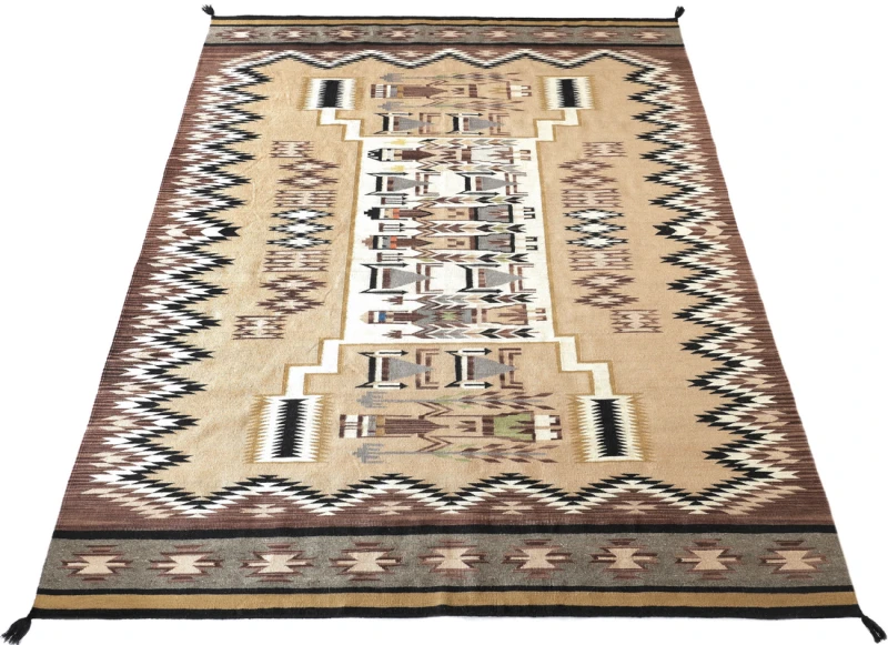 wielki-dywan-wełniany-ręcznie-tkany-beżowy-etno-boho